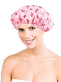 Betty Dain Stylish Design Terry Lined Shower Cap, The Socialite Collection, puppy Love