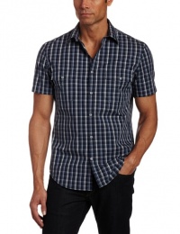 Perry Ellis Men's Short Sleeve Slim Button Down Shirt