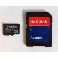 SanDisk 32GB MicroSDHC High Speed Class 4 Card with MicroSD to SD Adapter