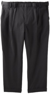 Van Heusen Men's Big-Tall Double Pleat Cuffed Crosshatch Pant