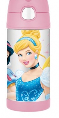 Thermos Funtainer Bottle, Disney Princess, 12 Ounce