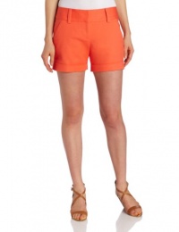 Vince Camuto Women's Cuffed Short, Papaya, 14