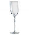 As sturdy as it is striking, the Modern Grace flute by Villeroy & Boch is amazingly dishwasher safe. A cluster of crystal puts a quirky-fun twist on otherwise clean lines.