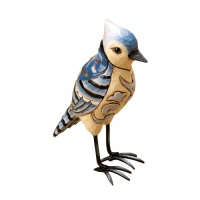 Jim Shore for Enesco Heartwood Creek Mini Blue Jay Figurine, 3-3/4-Inch