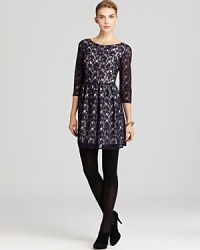 This vintage-inspired lace French Connection dress leads the fall trends we love in a ladylike silhouette that transcends the ages.