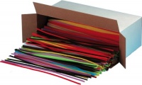 Charles Leonard Inc. Chenille Stems in Class Packs, 6 mm x 12 Inches, Assorted Colors, 1000 per Box (65610)