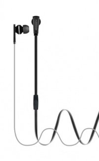 PureGear PureBoom Flat Cable Premium Stereo Headset for most 3.5mm Devices - Retail Packaging - Black, 0300101019