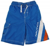 Boy's Blue Pull-On Swim Shorts/Swimwear/Swim Trunks - Nautica S(8Y) M(10-12Y) L(14/16) XL(18-20Y) - 10-12 Y