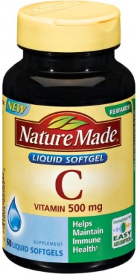 Nature Made Vitamin C 500mg, 60 Softgels (Pack of 3)