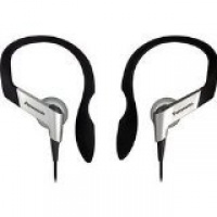 Panasonic RP-HS16-S In-Ear Earbud Heaphones with Flexible Ear Hinge (Silver)