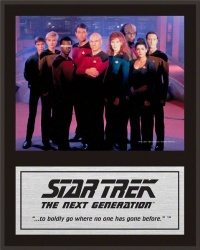 Star Trek: The Next Generation Sublimated Plaque (Version 1) - 15 x 12