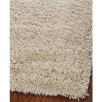 Safavieh SG240V Shag Collection 7-Feet Classic Handmade Square Area Rug, Ivory