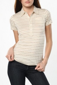 Ralph Lauren Womens Cream Short Sleeve Knit Top in Small