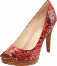 Calvin Klein Women's Sandie Classic Python Platform Pump