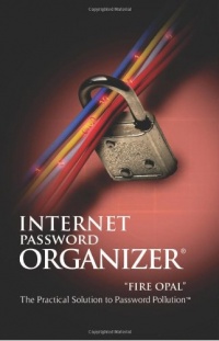 Internet Password Organizer: Fire Opal