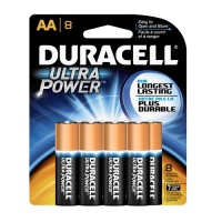 Duracell Ultra AA Alkaline Batteries, 8-Count Package (Pack of 2)