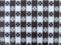 Blue Hill, Black, 52x90, Classic Tavern Check, Flannel Backed, Vinyl Tablecloth Made in the U.S.A