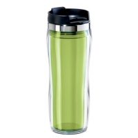 Oggi 8065.11 Fusion Double Walled Acrylic Travel Mug with strainer, Green