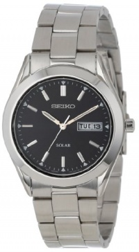 Seiko Men's SNE039 Solar Black Dial Watch