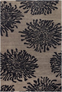 Surya Bombay 3-Feet 3-Inch by 5-Feet 3-Inch Hand Tufted Rug, Brown