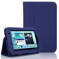 SupCase Samsung Galaxy Tab 2 7.0 GT-P3113 Slim Fit Leather Case with Stand - Sapphire Blue