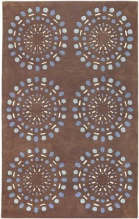 Surya Bombay 18-Inch Corner Sample 100-Percent New Zealand Wool Hand Tufted Area Rug