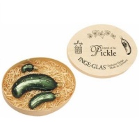 Legend of the Pickle Ornament Set by Inge-Glas of Germany