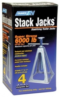 Camco 44560 Olympian RV Aluminum Stack Jack Stand - 4 pack