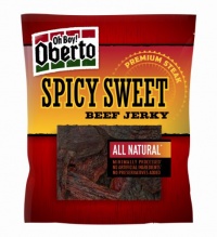 Oh Boy! Oberto Natural Style Beef Jerky, Spicy Sweet, 3.25-Ounce (Pack of 4)