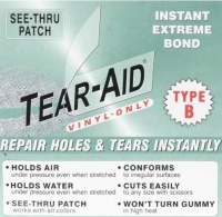 VINYL LINER Tear Hole Rip REPAIR PATCH KIT 6x12 B