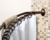 Zenith Products Cambridge Double Curved Shower Rod, 60 - 72, Rubbed Bronze