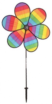 In The Breeze 6-Petal Rainbow Dazee Garden Spinner