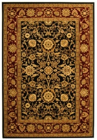 Safavieh Lyndhurst Collection LNH212G Black and Red Area Rug, 6-Feet by 9-Feet