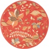 Area Rug 6x6 Round Country & Floral Rust - Multi Color Color - Safavieh Blossom Rug from RugPal