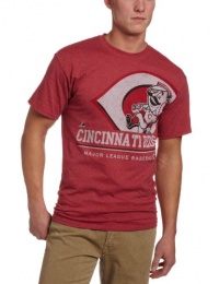 MLB Cincinnati Reds Submariner Basic T-Shirt, Cardinal Heather