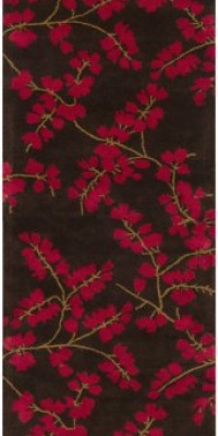 Area Rug 2x8 Runner Transitional Chocolate Color - Surya Gramercy Rug from RugPal