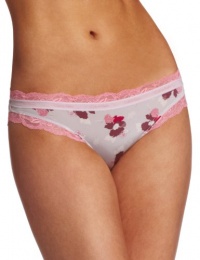 Calvin Klein Women's Bouquet Bikini With Lace, Stamped Floral, Medium