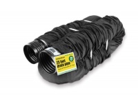 Flex-Drain 51510 Flexible/Expandable Landscaping Drain Pipe, Perforated with Filter Sock, 4-Inch by 25-Feet