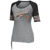 MLB Baltimore Orioles Women's My Favorite Game T-Shirt, Grey/Black