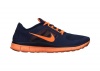 Men's Nike Free Run 3 Running Shoe Midnight/Orange Size 13