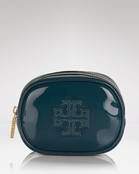 Put on the gloss. This patent beauty bag from Tory Burch is ideal for keeping your favorite products pretty organized.