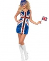 Fever All That Glitters Rule Britannia Costume, Adult Size Large