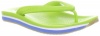 crocs 14204 Retro Flip Flop (Toddler/Little kid),Volt Green/Varsity Blue,8 M US Toddler