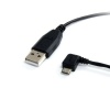 StarTech 3-Feet Micro USB Cable - A to Left Angle Micro B (UUSBHAUB3LA)