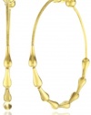 GURHAN Spring Gold Drop High Karat Gold Hoop Earrings