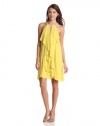 BCBGMAXAZRIA Women's Hattie Short Ruffle Dress