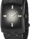 Armitron Men's 204507DGTI Swarovski Crystal Accented Black Ion-Plated Stainless Steel Watch