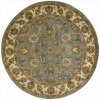 Nourison JA32 Jaipur Round Hand Tufted Area Rug, 6-Feet, Light Blue