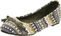 Dr. Scholl's Women's Sophia Ballet Flat,Olive Green Multi,7 M US