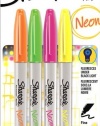 Sharpie Neon Fine Point Permanent Markers, 4 Colored Ink Markers